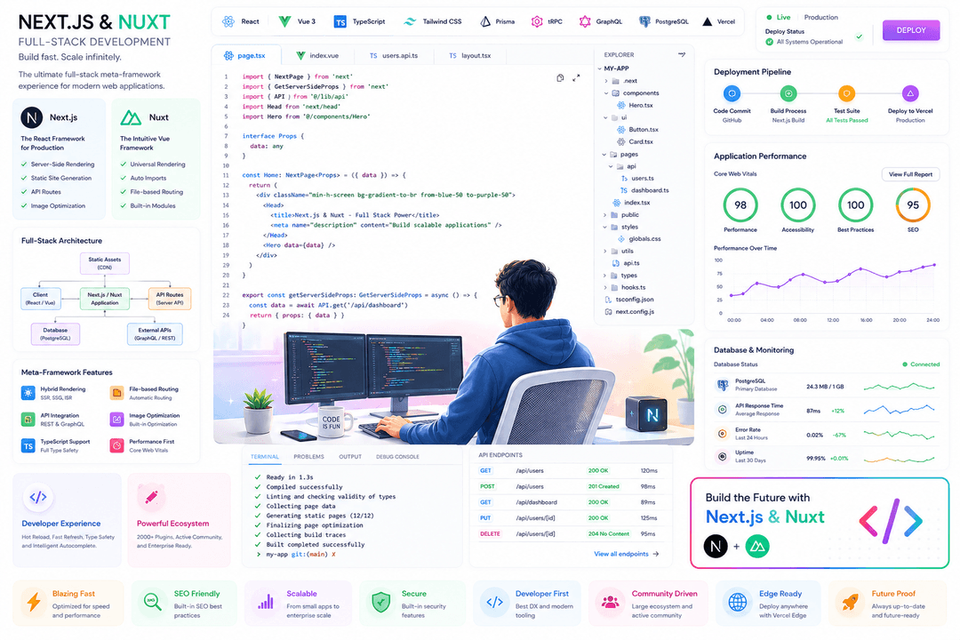 Next.js and Nuxt Meta-Framework Guide 2026